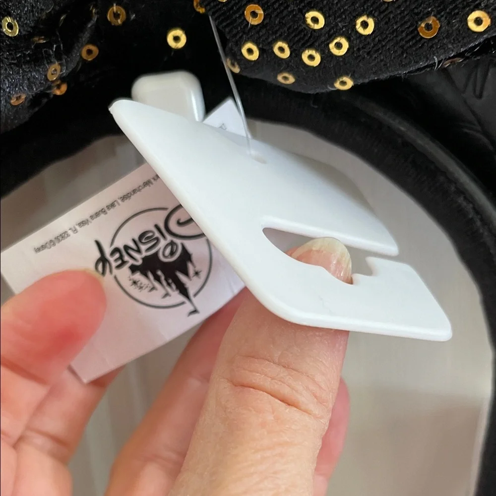 Walt Disney World 50th Black and Gold Sequin Mouse Ears Headband